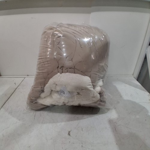 2PC COTTEBED ULTRA SOFT SHERPA COMFORTER SET - FULL/QUEEN - BEIGE/WHITE image 5