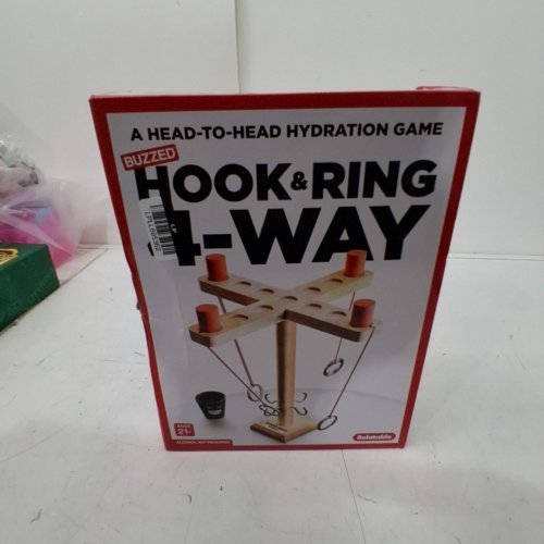 BUZZED HOOK AND RING 4-WAY RING TOSS DRINKING GAME - 2-4 PLAYERS image 3