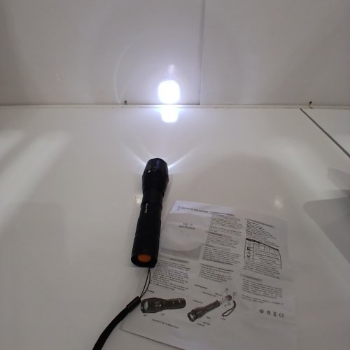 LED TACTICAL FLASHLIGHT, SUPER BRIGHT HIGH LUMEN - BLACK(MODEL: XML-T6) image 3