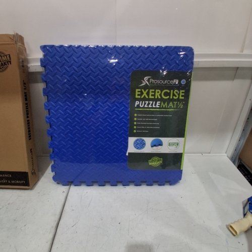 6PK BALANCEFROM PUZZLE EXERCISE EVA FOAM MAT BLUE 1/2" image 2