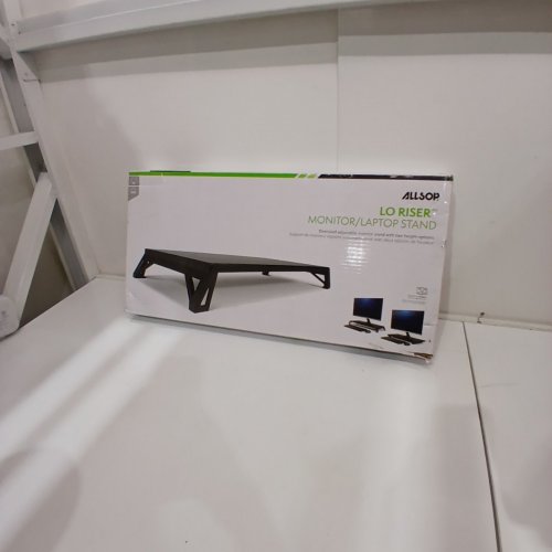 ALLSOP LO RISER MONITOR/LAPTOP STAND - 24" X 11" X 2" - 3" - 30LBS MAX - BLACK image 3