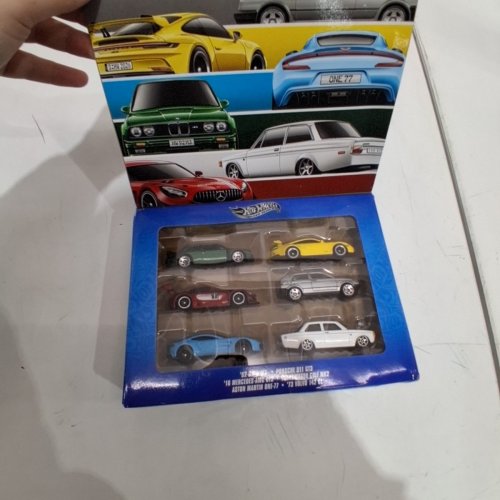 6PK HOTWHEELS SILVER SERIES EUROPEAN CAR SET - MULTICOLOR - (MODEL: JBY79) image 4