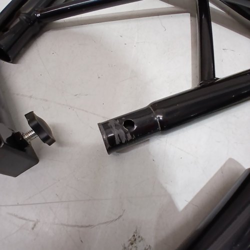 FRONT & REAR MOTORCYCLE STAND LIFT - 850LBS CAPACITY - BLACK (MODEL: TD-003-05FR) image 3