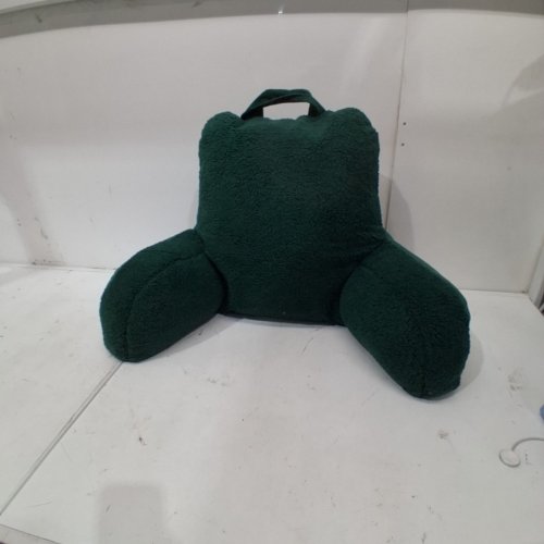 ROOM ESSENTIALS FAUX SHEARLING COMFORT SUPPORT BED REST PILLOW - 20" X 20" - GREEN image 2