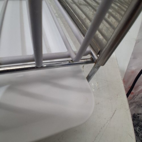 KITCHENAID FULL-SIZE LARGE DISH-DRYING RACK - 20.4" - STAINLESS STEEL/WHITE (MODEL: KNS896BXGRA/1863201) image 3