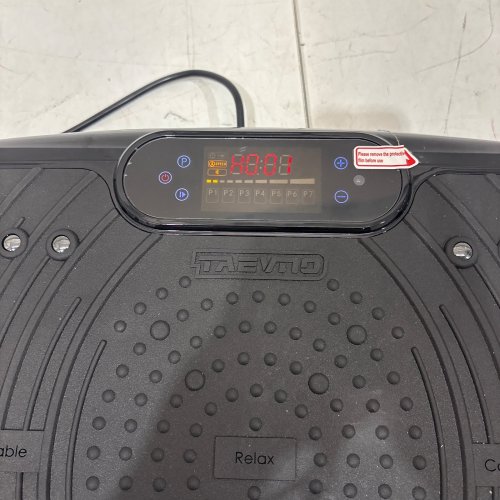 TAEVNO VIBRATION PLATE EXERCISE MACHINE WITH REMOTE CONTROL - 450LB MAX - BLACK image 2