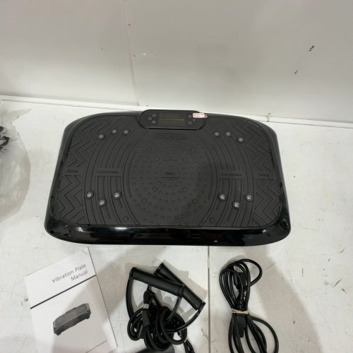 TAEVNO VIBRATION PLATE EXERCISE MACHINE WITH REMOTE CONTROL - 450LB MAX - BLACK image 3