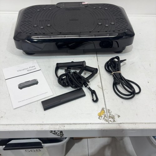 TAEVNO VIBRATION PLATE EXERCISE MACHINE WITH REMOTE CONTROL - 450LB MAX - BLACK image 4