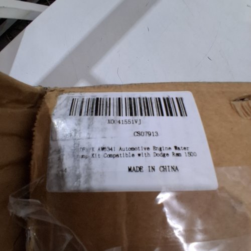 AUTOMOTIVE ENGINE WATER PUMP KIT FOR DODGE RAM 1500, 2500, 3500 2003-2008 & CHRYSLER ASPEN image 2