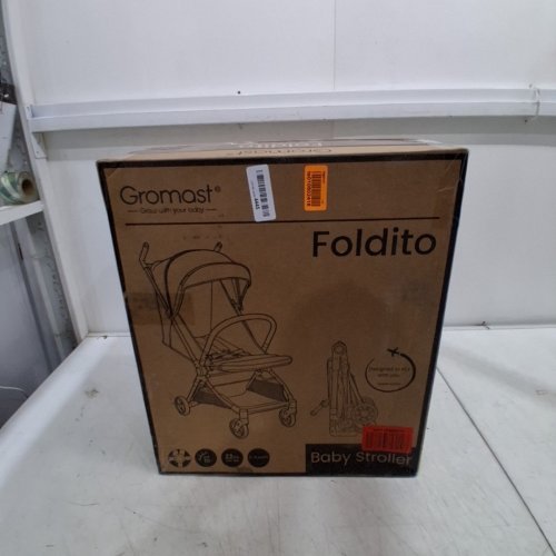 GROMAST FOLDITO ULTRA COMPACT & LIGHTWEIGHT FOLDING BABY STROLLER - KHAKI (MODEL: F2-CA) image 3