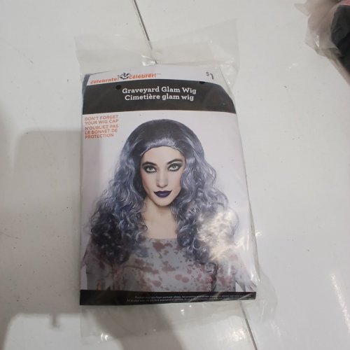 WOMEN'S WAY TO CELEBRATE GRAVEYARD GLAM WIG - OSFM - GRAY/BLUE (ITEM: 02928) image 2