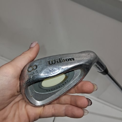 WILSON MATRIX OVERSIZE - 36° TO 40° - 8-IRON - RIGHT HANDED - SILVER image 2