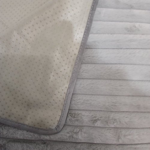SNUGGLE FUR SOFA COVER MAT FOR 3 SEATS - 64" X 35" - GREY image 3