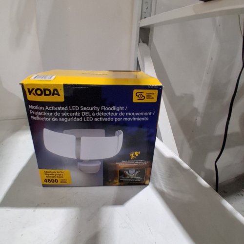 KODA MOTION-ACTIVATED LED SECURITY FLOOD LIGHT - 4800LM - WHITE (MODEL: 1938035/LM030878) image 3