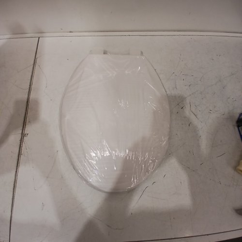 GARVEE ELONGATED SOFT CLOSE EASY CLEAN PLASTIC TOILET SEAT - 19" - WHITE - (MODEL: PHO_11GXK800) image 2