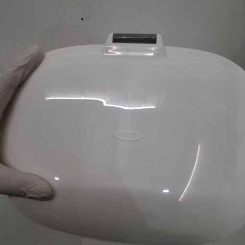 OXO GOOD GRIPS EASY-CLEAN COMPOST BIN WITH LID - 1.75GAL - WHITE image 2