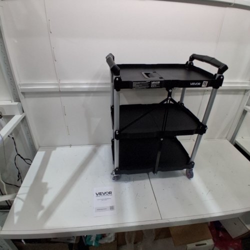 VEVOR FOLDABLE UTILITY SERVICE CART HEAVY DUTY - 165LBS - BLACK (MODEL: JY-UC02C) image 2