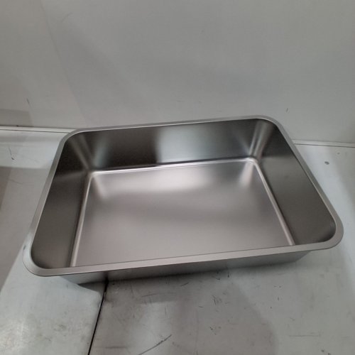 ZUHUCPTS STAINLESS STEEL CAT LITTER BOX - 13.5" X 19.5" - SILVER image 2
