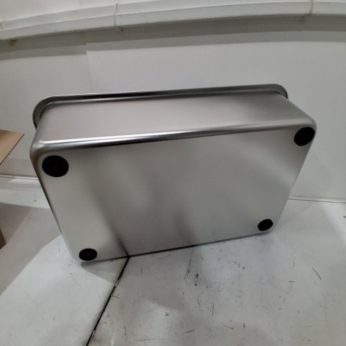 ZUHUCPTS STAINLESS STEEL CAT LITTER BOX - 13.5" X 19.5" - SILVER image 3