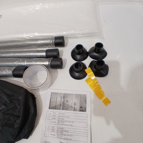 VEVOR DUST BARRIER POLES KIT FOR DUST BARRIER SYSTEM - 10FT POLES / 33FT X 13FT SHEET (MODEL: RECHDB1) image 4