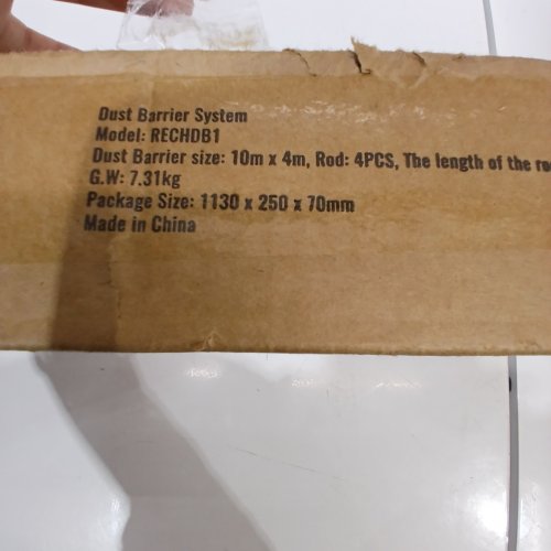 VEVOR DUST BARRIER POLES KIT FOR DUST BARRIER SYSTEM - 10FT POLES / 33FT X 13FT SHEET (MODEL: RECHDB1) image 6