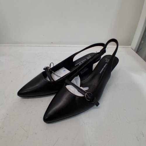 WOMEN'S TIME AND TRU SLINGBACK KITTEN HEELS - 8 - BLACK (STYLE: 21SLINGYM26) image 3