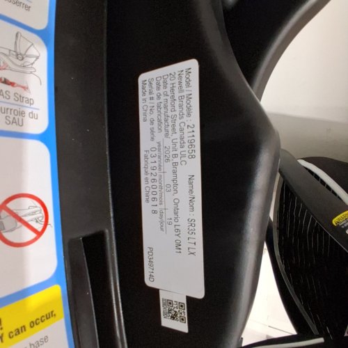 GRACO SNUGRIDE 35 LITE LX INFANT CAR SEAT - MAX WEIGHT 34LBS - BLACK/GREY (MODEL: 2119658) image 2