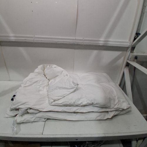 SERTA GOOSE FEATHER DOWN FIBER COTTON COMFORTER - KING - WHITE (MODEL: SE003026) image 5