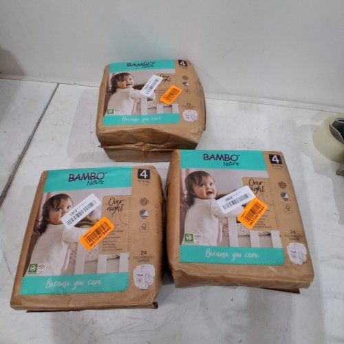 3 (24PK) BAMBOO NATURE PREMIUM ECO-FRIENDLY OVERNIGHT DIAPERS - SIZE 4 image 2