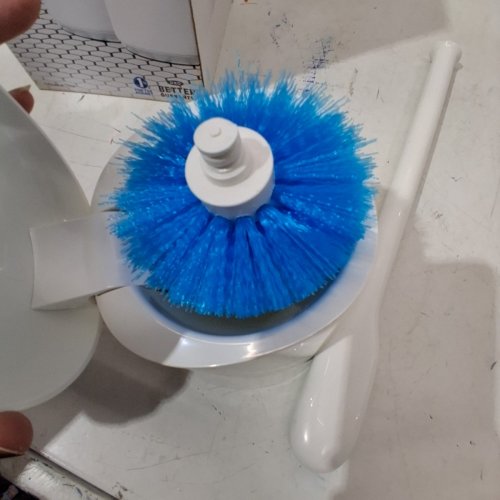 OXO SOFTWORKS TOILET BRUSH SET - WHITE AND BLUE (ITEM: 1704850) image 4