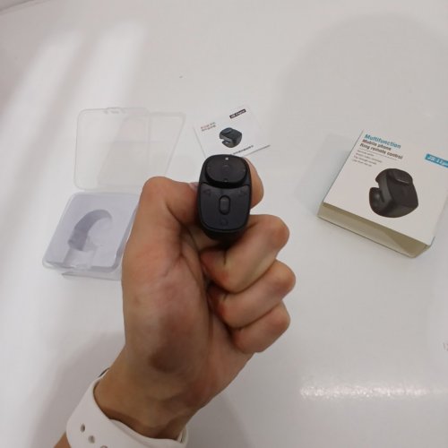 RECHARGEABLE MULTIFUNCTIONAL PAGE TURNER RING REMOTE CONTROL - BLACK (MODEL: JX-11PRO) image 3