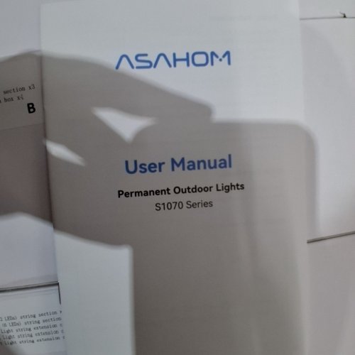 ASAHOM PERMANENT OUTDOOR LIGHTS - WLED INTEGRATION, AI LIGHTING, 30000 LIGHTING EFFECT COMBINATION, IP67 WATERPROOF - 200FT WITH 144 RGBCW LEDS - WHITE - (MODEL: S107D) image 10