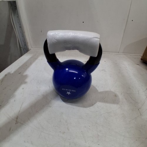 YES4ALL VINYL COATED KETTLEBELL WEIGHT - 45LBS - BLUE (MODEL: KGWS) image 2