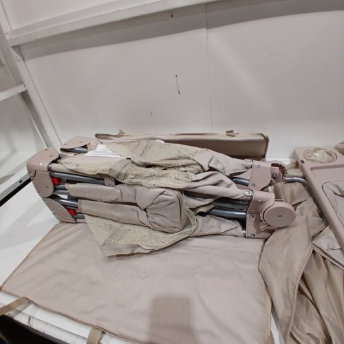 A2DAO 5-IN-1 PACK AND PLAY PORTABLE PLAY PEN FOR BABIES - BASSINET, PLAYPEN, BEDSIDE CRIB WITH CHANGING TABLE AND CARRYING BAG - BEIGE - (MODEL: HY-8600) image 2