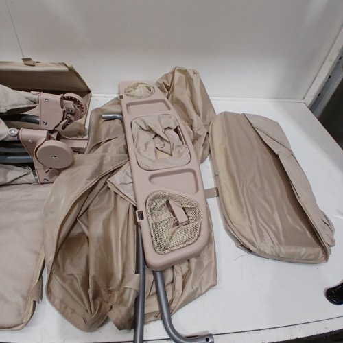 A2DAO 5-IN-1 PACK AND PLAY PORTABLE PLAY PEN FOR BABIES - BASSINET, PLAYPEN, BEDSIDE CRIB WITH CHANGING TABLE AND CARRYING BAG - BEIGE - (MODEL: HY-8600) image 3