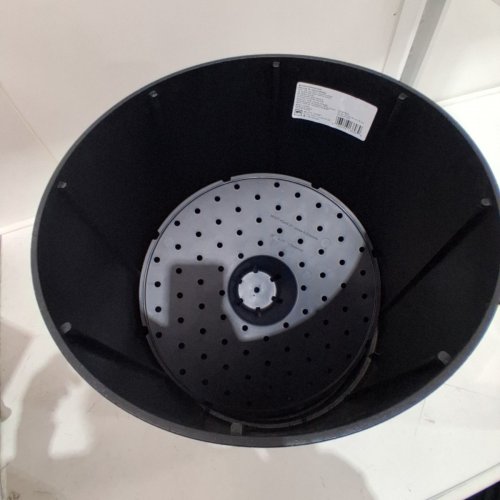 TIERRA VERDE ALTO RECYCLED RUBBER SELF WATERING PLANTER - 15" X 15" - BLACK (MODEL: MT5100768) image 4