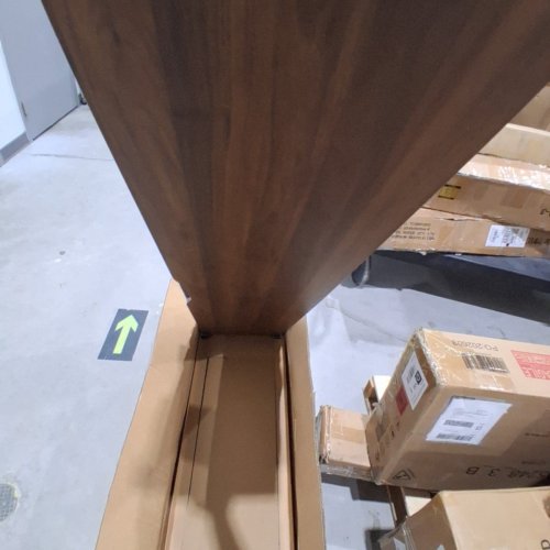 STURDY SINGLE MOTOR SIT STAND DESK - 63" X 28" - BROWN / BLACK (MODEL:S22) image 5