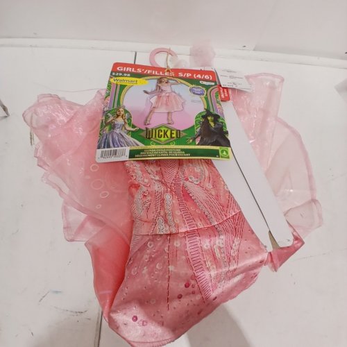 GIRLS DISGUISE WICKED DELUXE COSTUME - SMALL (4-6) - PINK image 2