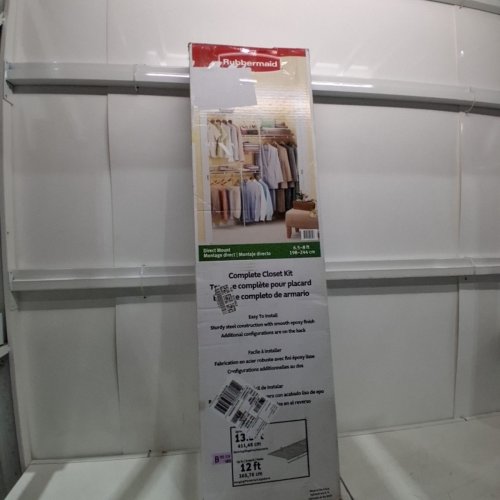 RUBBERMAID COMPLETE CLOSET KIT - 6.5-8FT - WHITE image 6