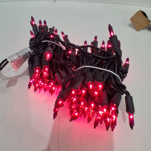 CELEBRATE! INDOOR/OUTDOOR MINI STRING LIGHTS - 19.5FT - PURPLE image 2