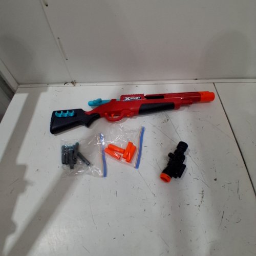 ZURU XSHOT EXCEL BOLT ACTION RIFLE FOAM DART BLASTER - RED/BLACK/ORANGE image 2