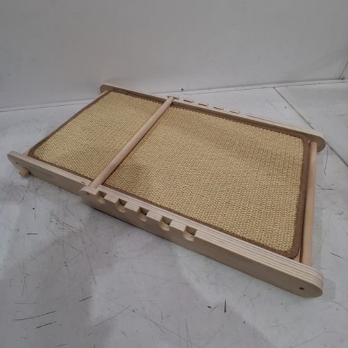 XIAZ CAT SCRATCHER BOARD WITH 5 ADJUSTABLE HEIGHTS - 23" - BEIGE image 2