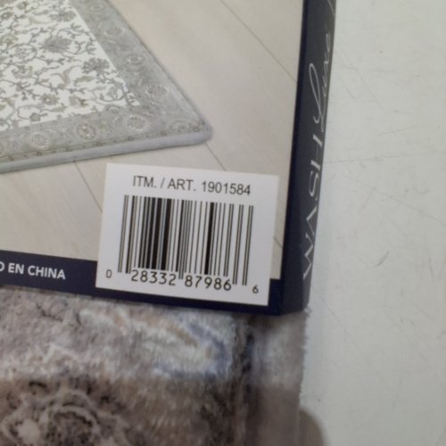 WASHLUXE PLUSH MEMORY FOAM BATHMAT - 24" X 36" - GREY/WHITE (MODEL: 1901584) image 2