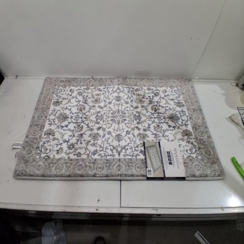 WASHLUXE PLUSH MEMORY FOAM BATHMAT - 24" X 36" - GREY/WHITE (MODEL: 1901584) image 3