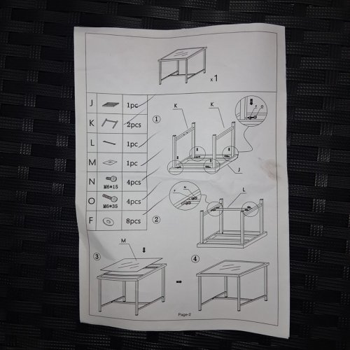 2PC WOVEN ROCKING CHAIRS - BLACK (ITEM: VC-LCRC943RBK-A) image 7