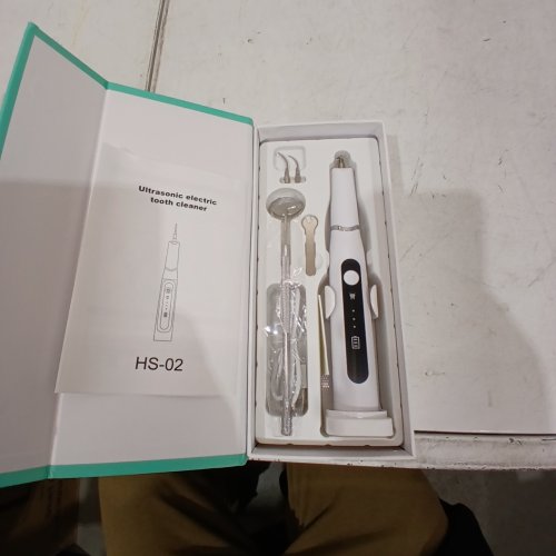 ULTRASONIC ELECTRIC TOOTH CLEANER - WHITE (MODEL: HS-02) image 2