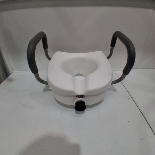 CAREX HEALTHCARE LOCK RAISED TOILET SEAT WITH ARMS, B311C0 image 2
