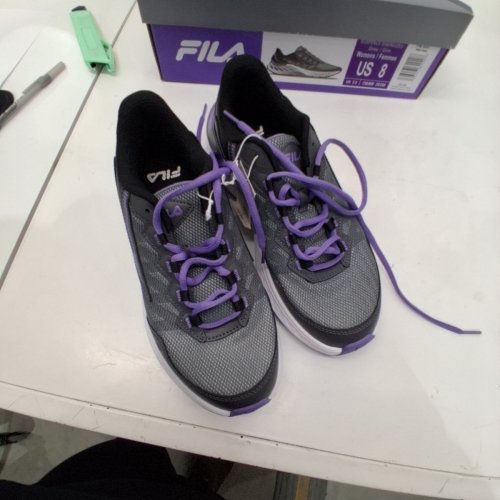 WOMEN'S FILA SUSPENCE ENERGIZED RUNNING SHOES - SIZE 8 - GREY, PURPLE (MODEL: 5667008) image 2