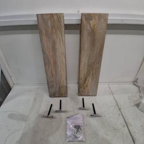 2PK BURENA WOOD FLOATING SHELVES - 24" X 6" - NATURAL BEIGE image 2