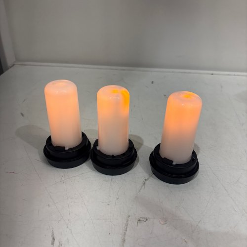 3PK WATERPROOF LED TORCH SOLAR TORCH - BLACK image 2